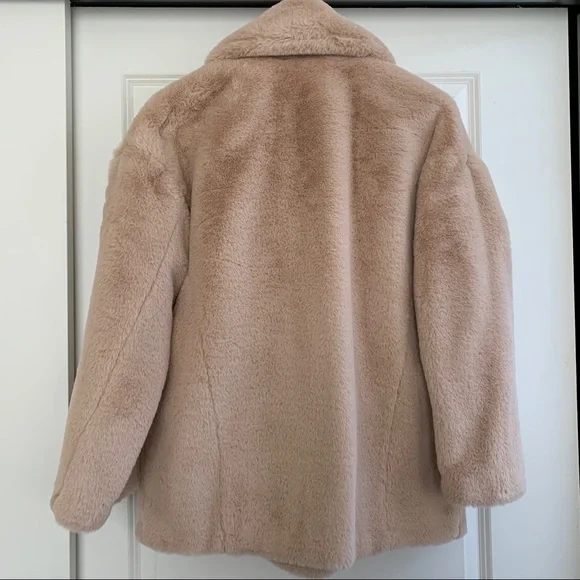 Free People Faux Fur Coat Jacket S - Picture 4 of 7